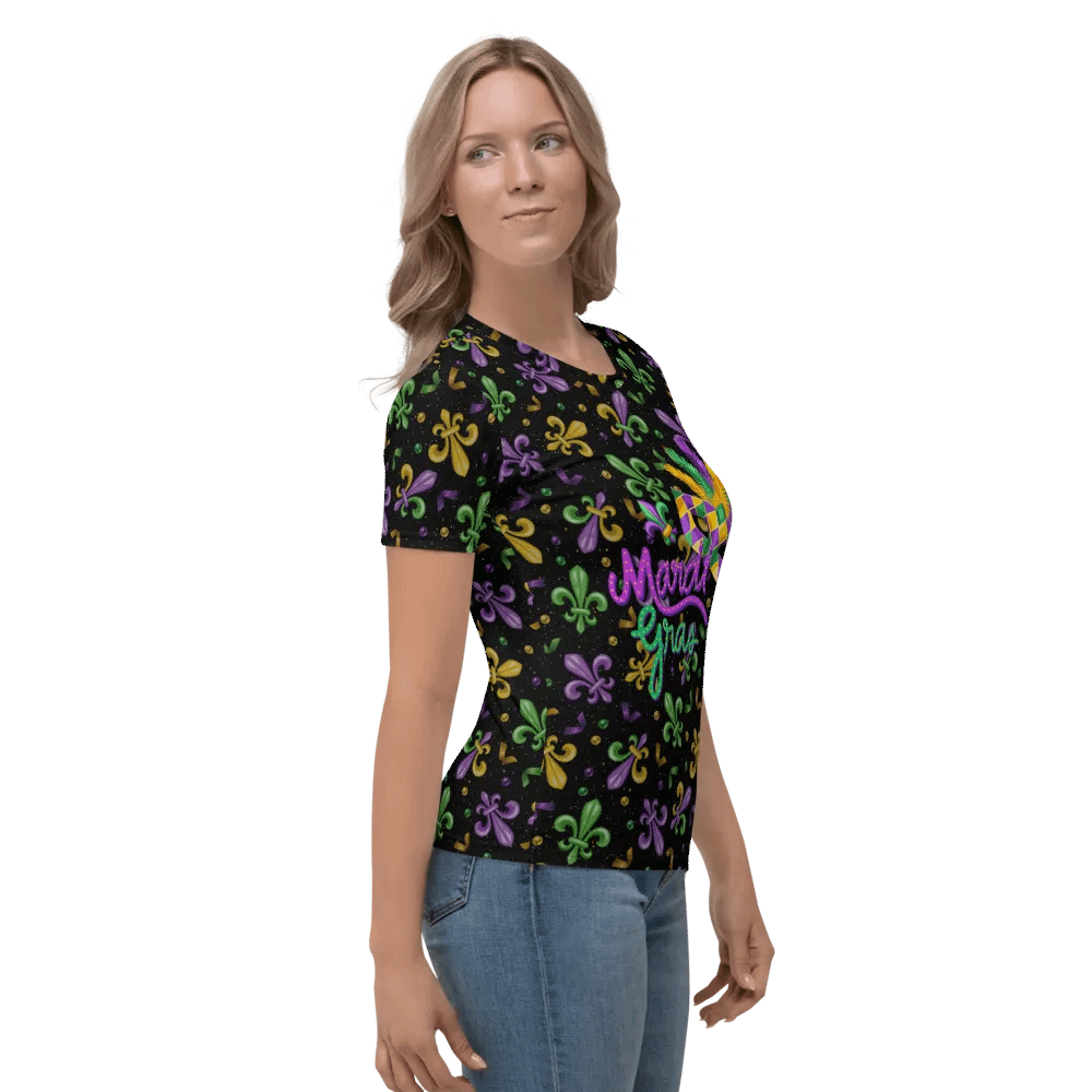 Mardi Gra All Over Print T-shirt product image (4)