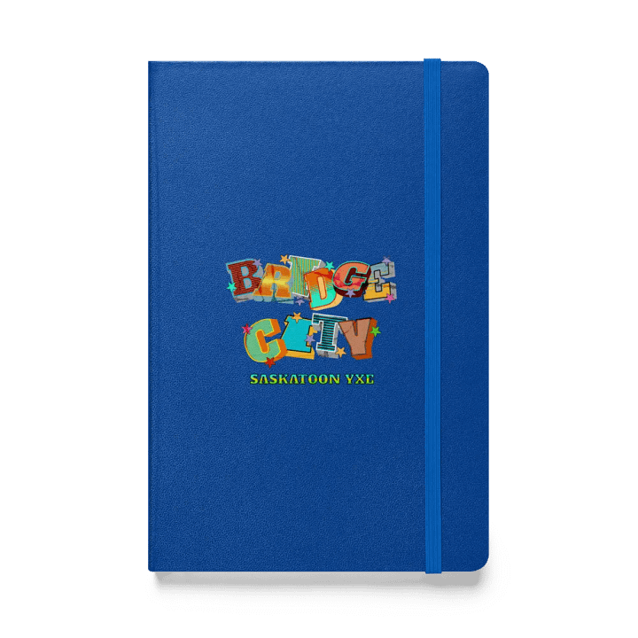 Bridge City Saskatoon Saskatchewan YXE Eclectic Cityscape Hardcover Notebook product image (1)
