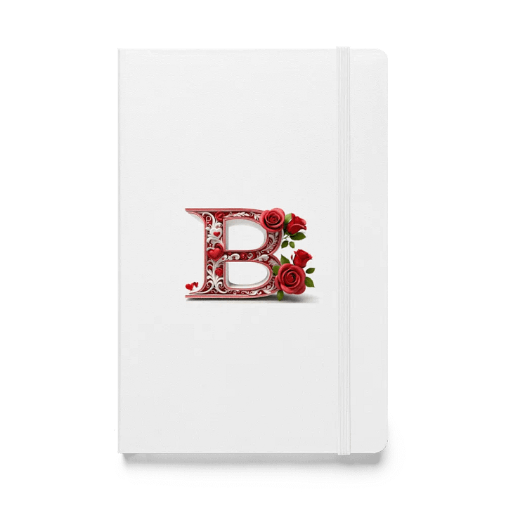 Valentine’s Monogram Letter B(5) White Journal product image (1)