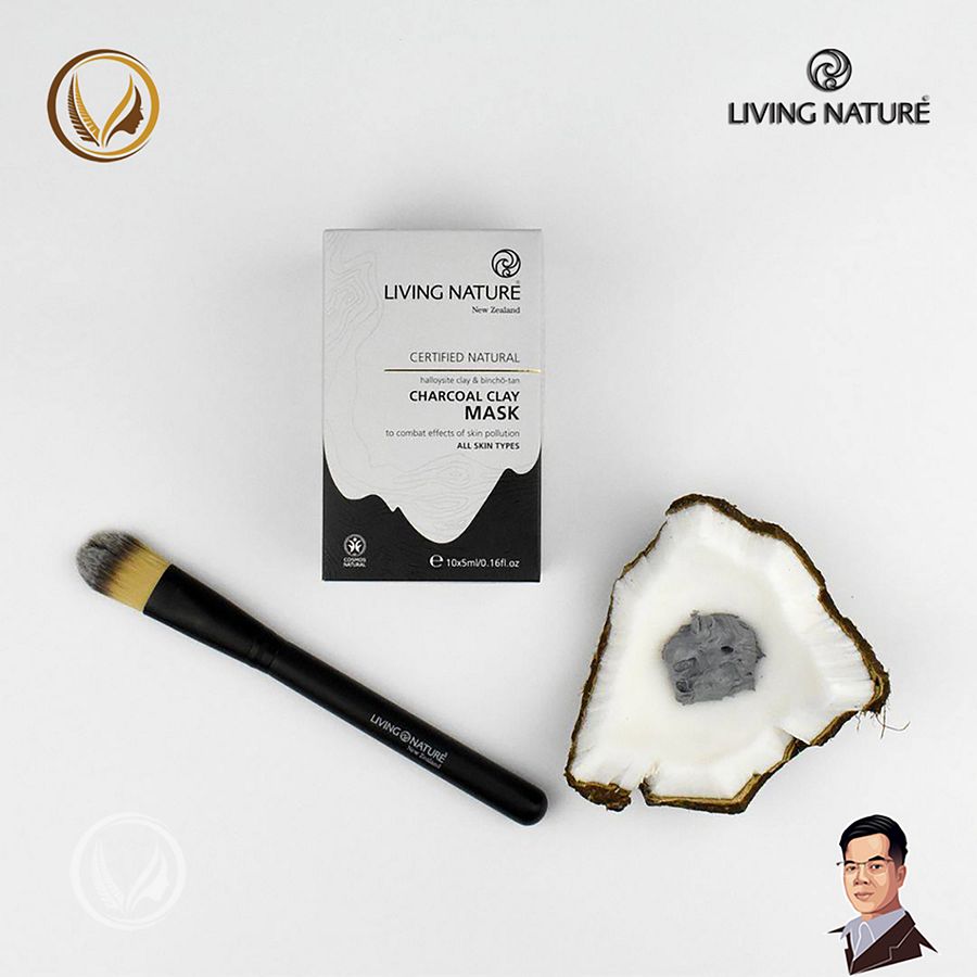 Mặt nạ đất sét than hoạt tính Living Nature Charcoal Clay Mask 10 gói product image (6)
