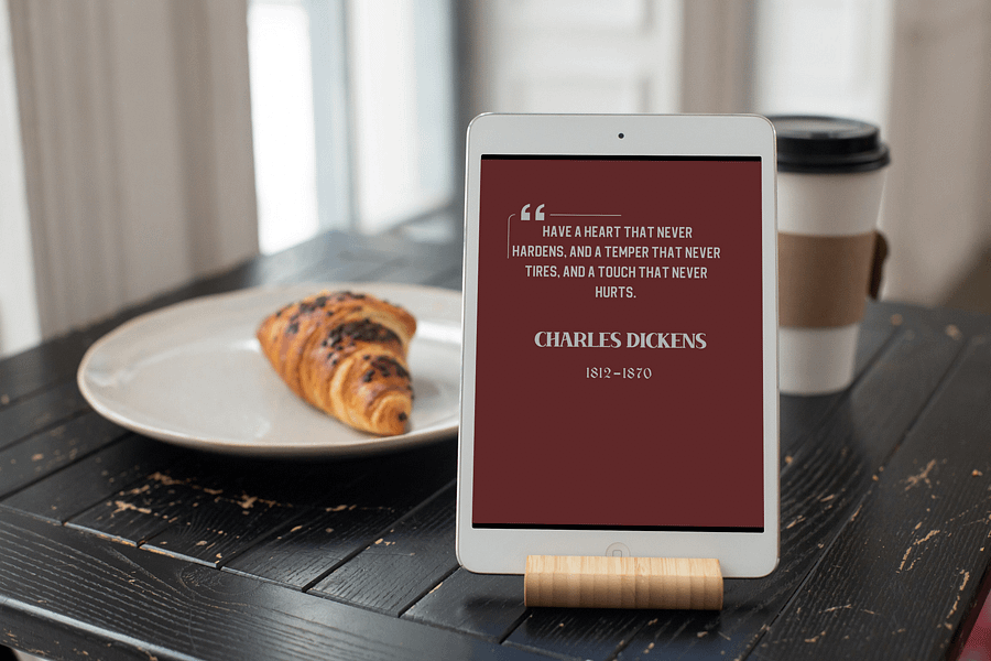 2025 Tablet Wallpaper Calendar: Charles Dickens Quotes product image (11)