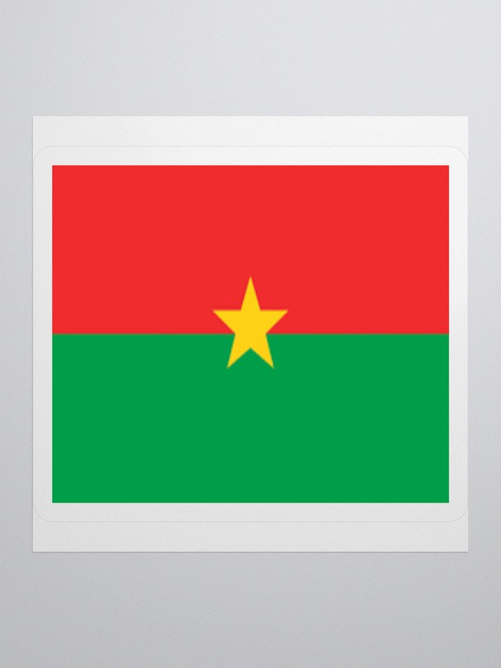 Exclusive Burkina Faso Flag Kiss-Cut Stickers - High-Quality Vinyl, Multiple Sizes product image (2)