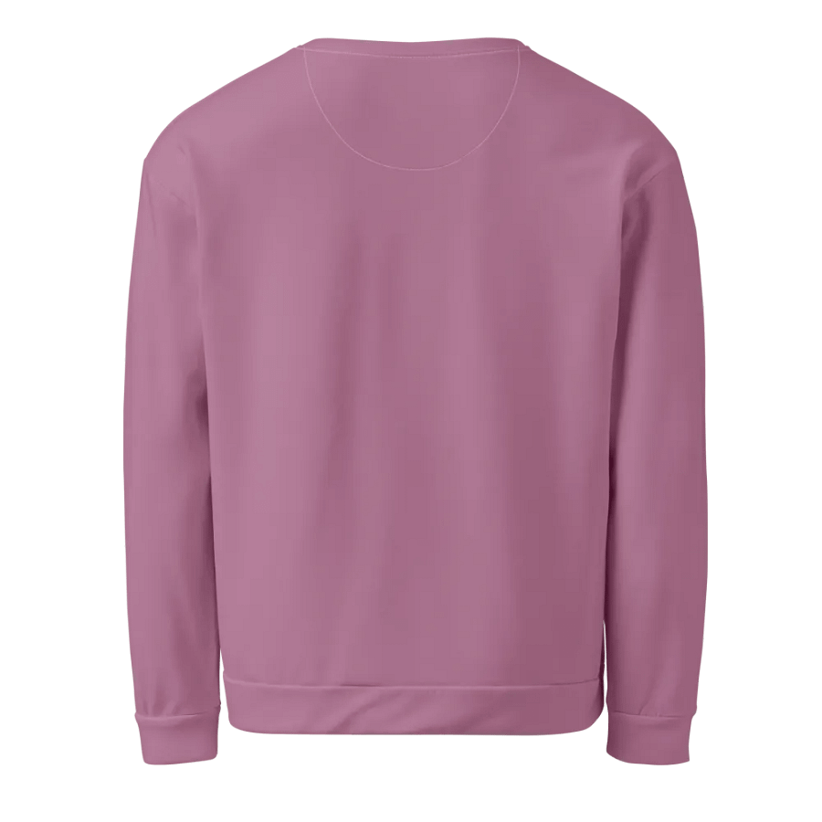 Plain Medium Dark Lilac Purple Soft Summer Unisex Recycled Polyester Heavyweight Premium Sweatshirt by Treasure Pie product image (3)