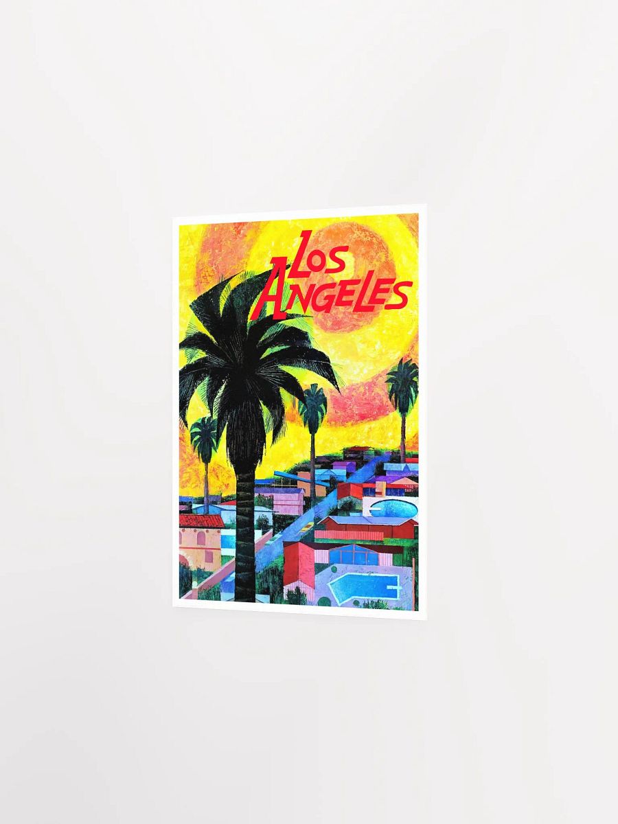 Los Angeles, USA, 1965 — retro vintage travel poster product image (7)