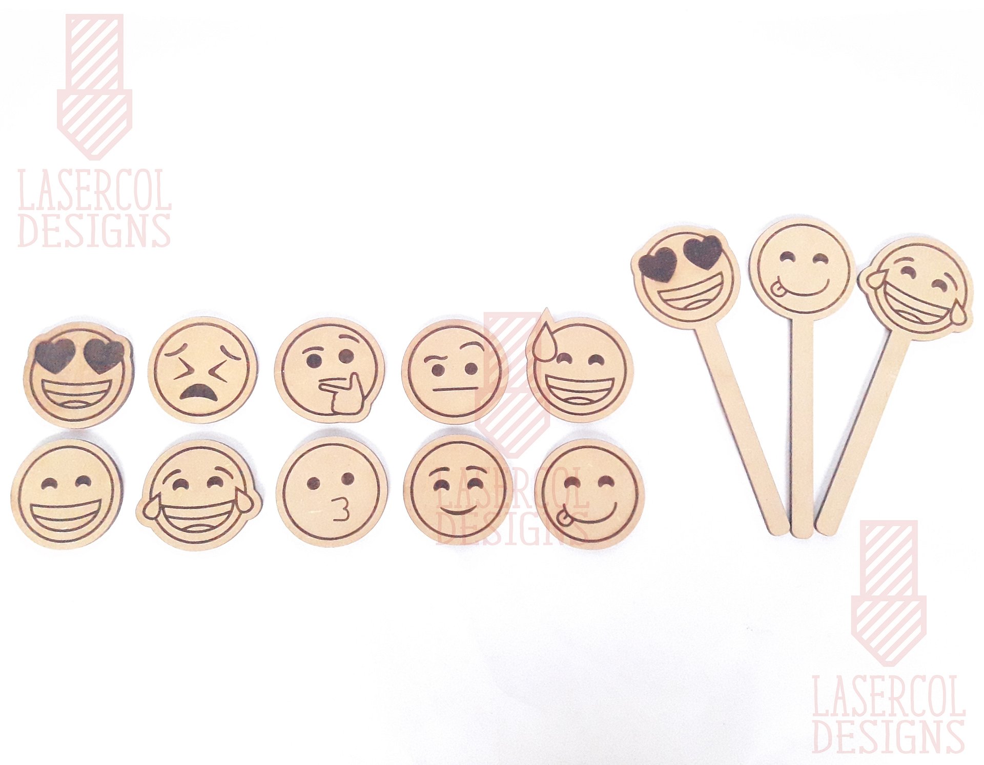 Emojis Set 1 - Laser Cut Files product image (2)