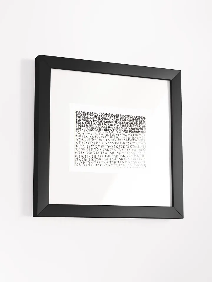 tsk tsk tsk Panel Card Print Framed product image (1)