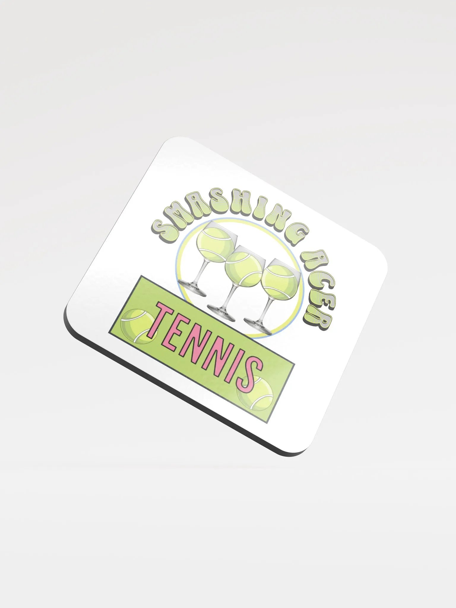 Smashing Acer Tennis Glossed Cork Coaster Set product image (2)