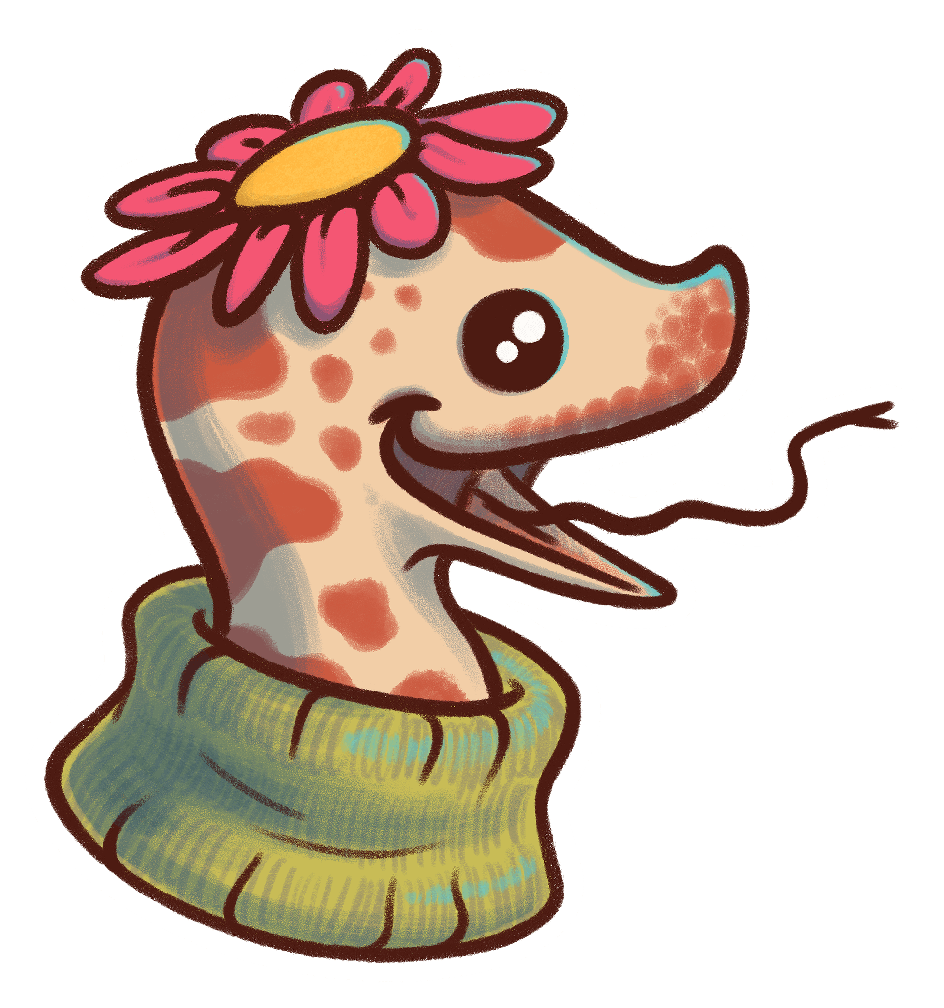 sticker : flower snek product image (1)