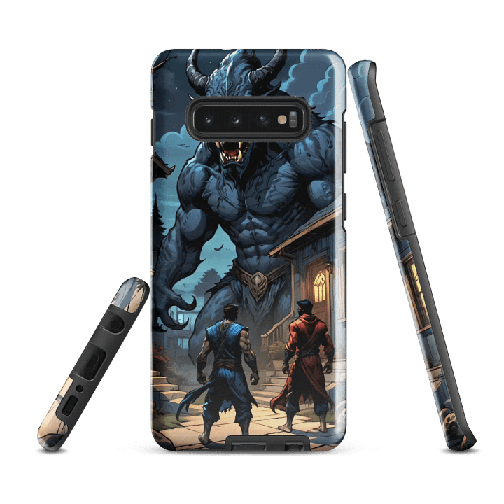 Epic Werewolf Showdown Samsung Tough Case – Dark Fantasy Action Design product image (3)