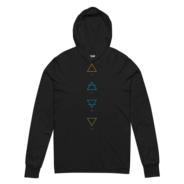 Elemental Triangle Symbols Hooded Tee product image (2)