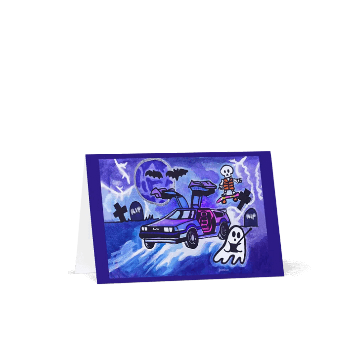 Spooky Speed Machine Greeting Card product image (1)