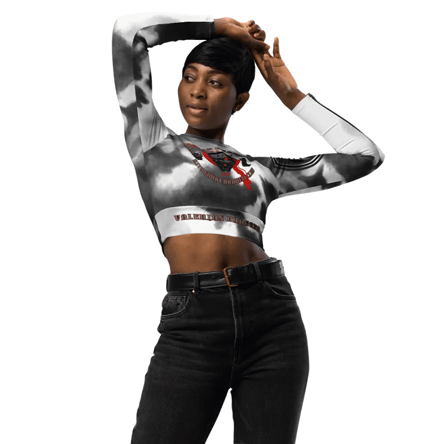 women oni crop top long sleeve (RAIN CLOUD) product image (10)