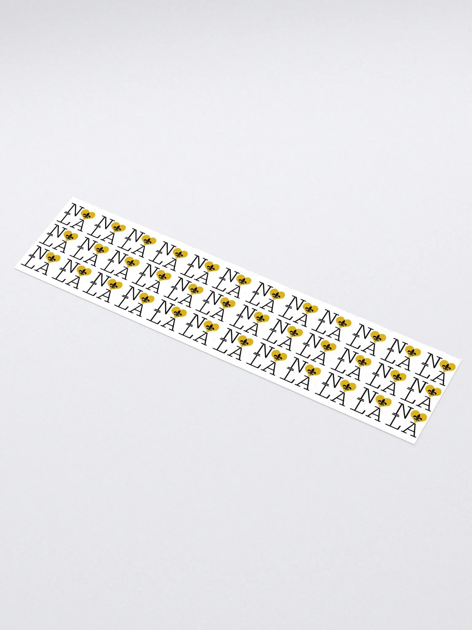 I LOVE NOLA **LEGACY STICKER** (GOLD HEART LONG) product image (1)