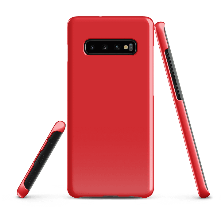 Tomato Red Solid Color Samsung® Glossy Snap Case product image (3)