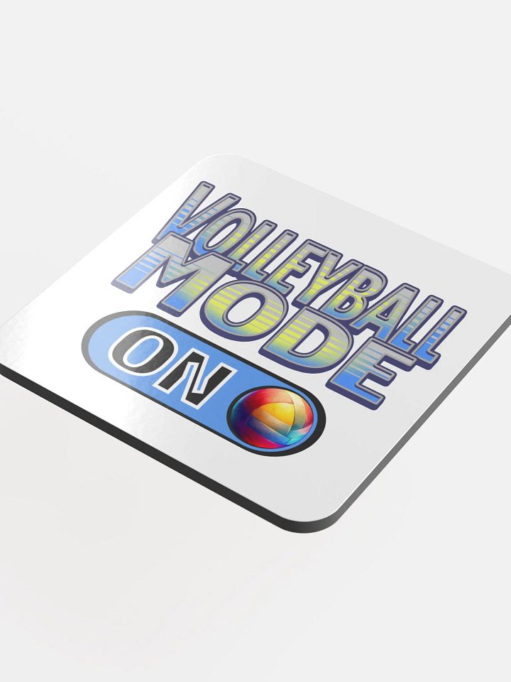 Volleyball Mode On Vibrant Coaster product image (1)