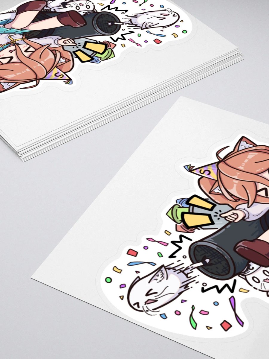 Shiro__Nya Confetti Cannon Sticker product image (12)