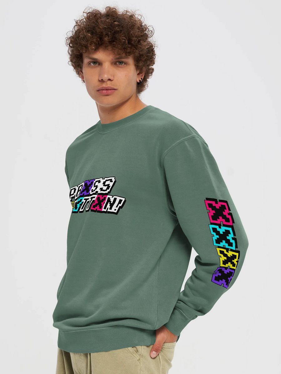 Prxss Thx Bxttxn! Garment-Dyed Sweater product image (2)