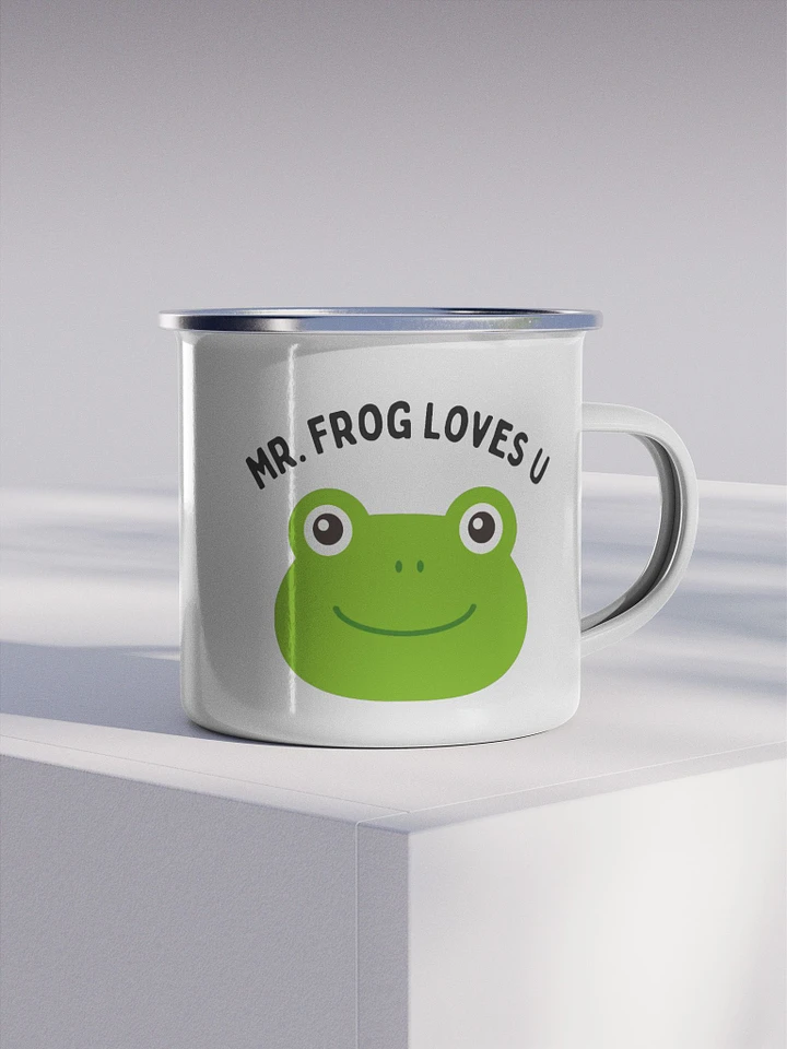 Mr. Frog Encouragement Enamel Mug product image (1)