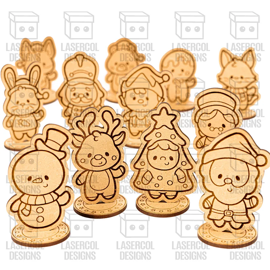 Christmas Characters Box - Laser Cut Files product image (10)