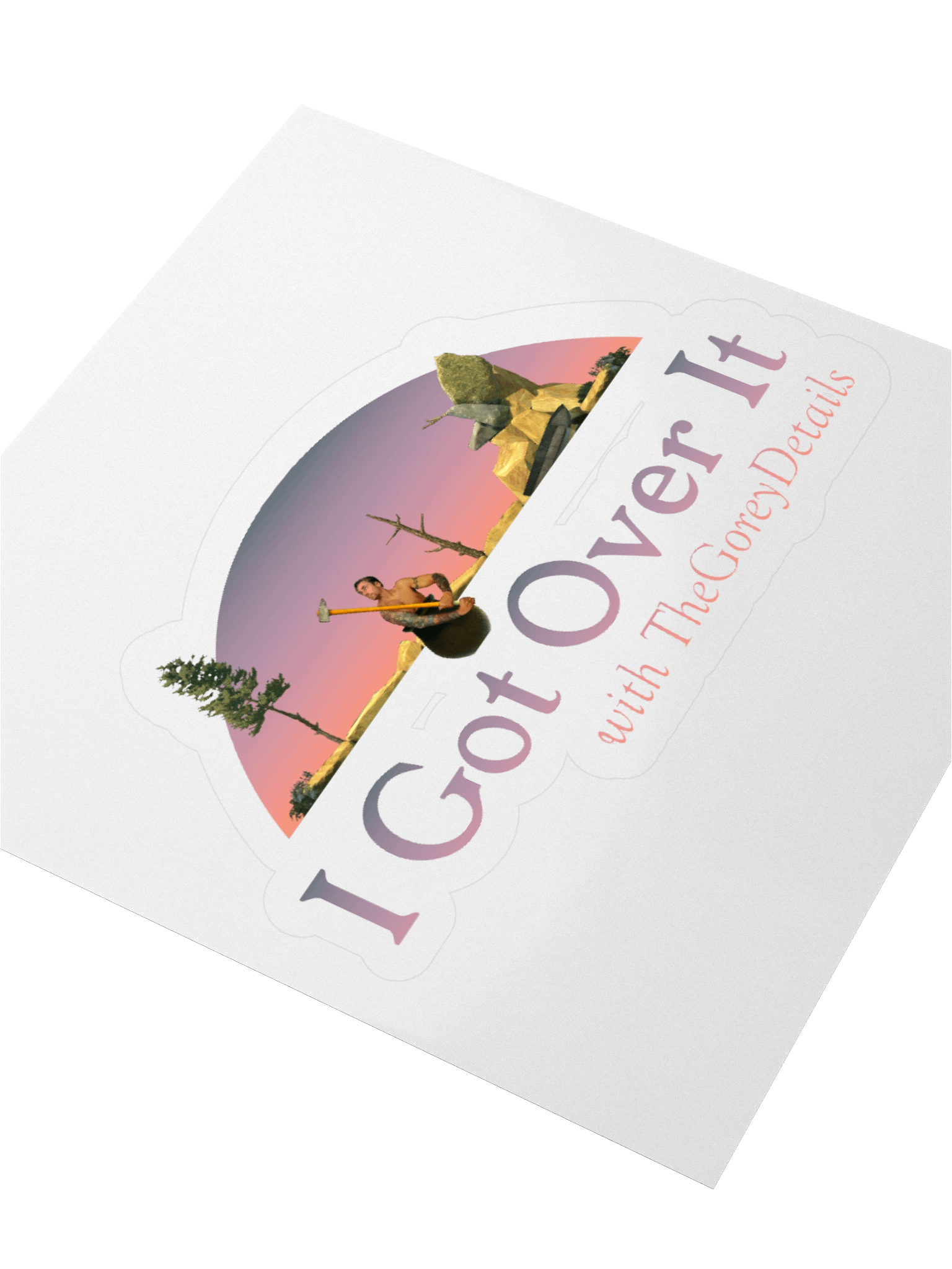 I Got Over It - Kiss-Cut Holographic Sticker Sheet product image (8)