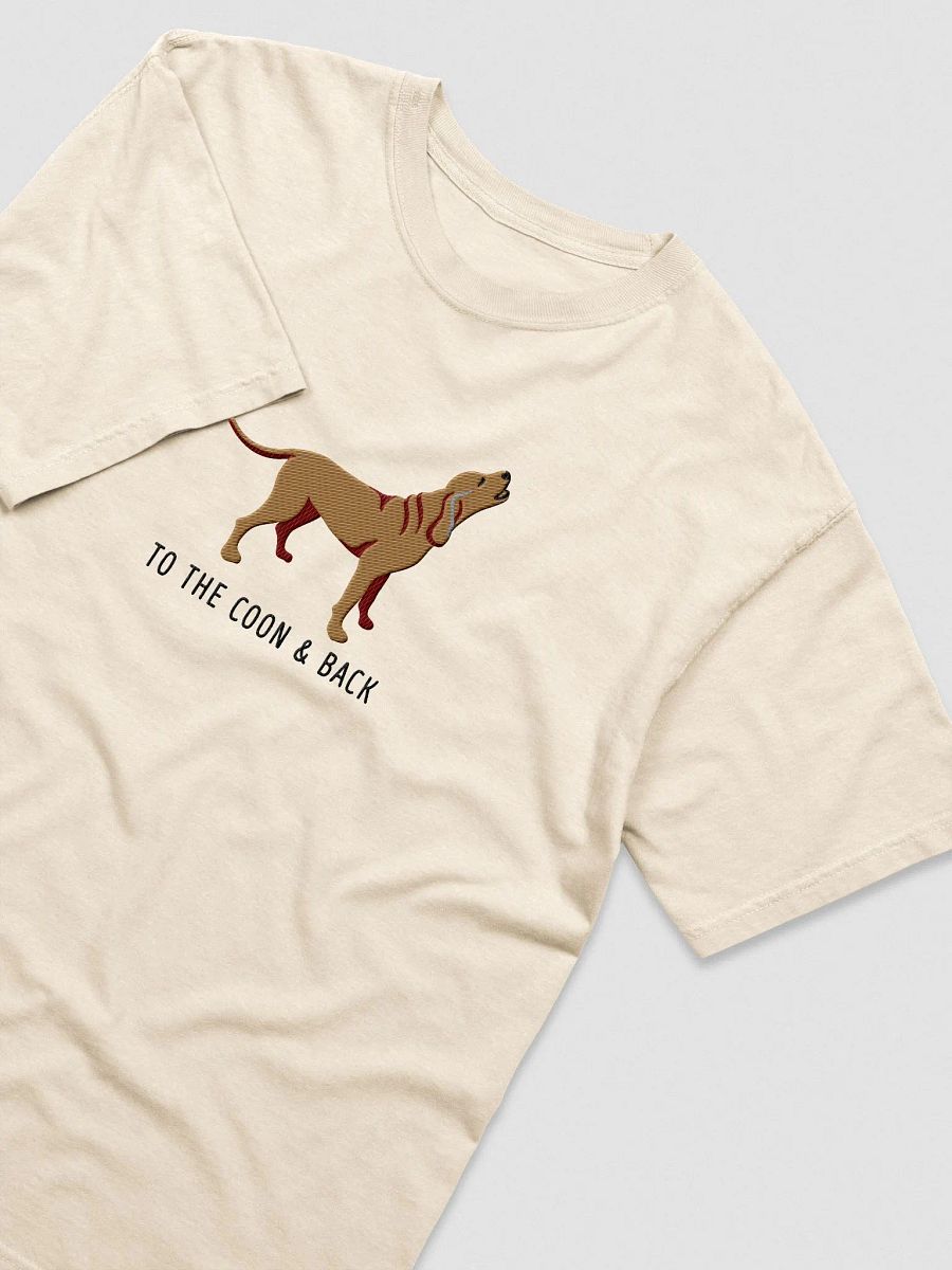 To the Coon and Back T-Shirt(Embroidered) of a Redbone Coonhound product image (5)