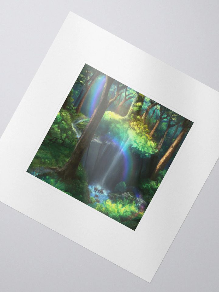 Galactic Wild Rainbow Waterfall Forest Sigma Sticker product image (2)