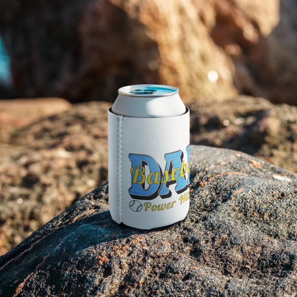 Dad Baseball Power Hitter Coozie Can Cooler product image (8)