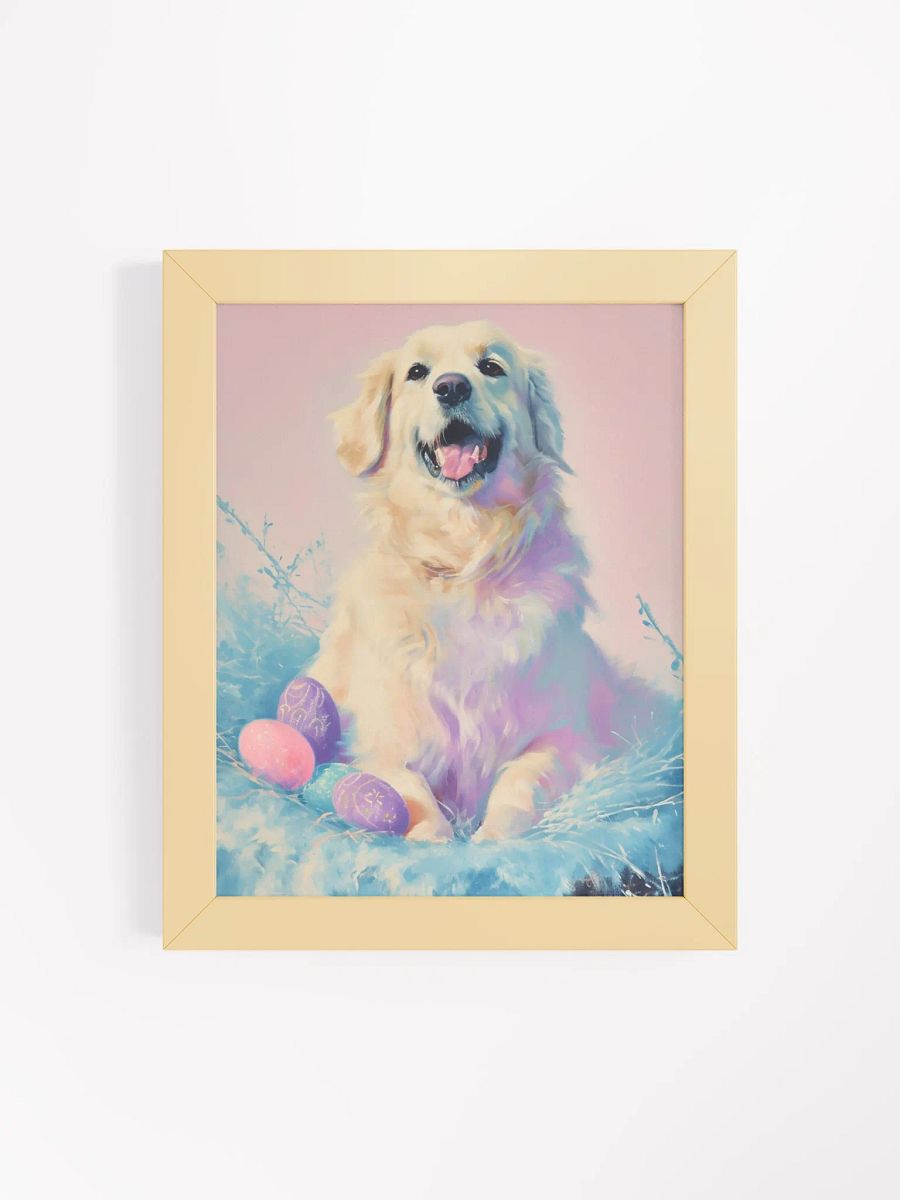 Golden Easter Retriever Framed Poster product image (8)