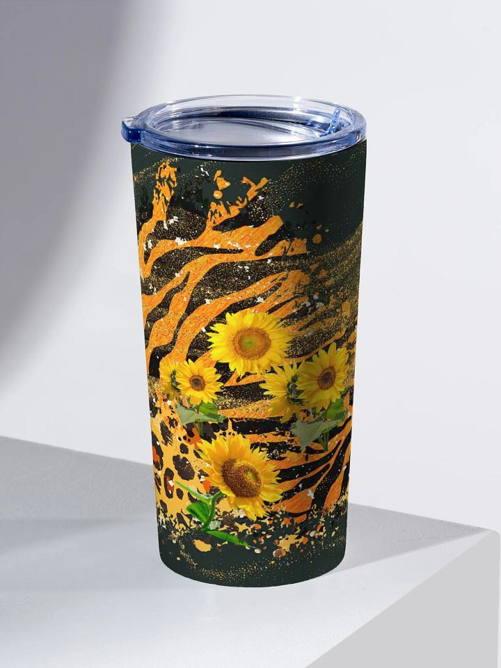 sunflower safari Stainless Steel Tumbler gift for moms dads sons daughters ladies product image (2)