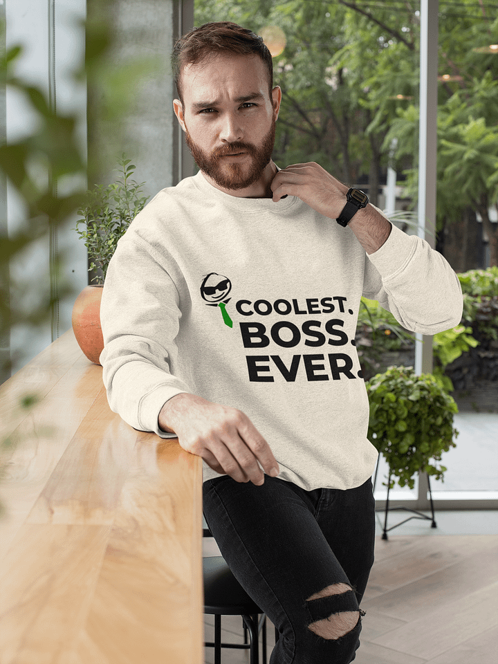 Coolest Boss Ever | Cotton Heritage Unisex Premium Sweatshirt | Ultimate Comfort & Boss-Level Style product image (2)