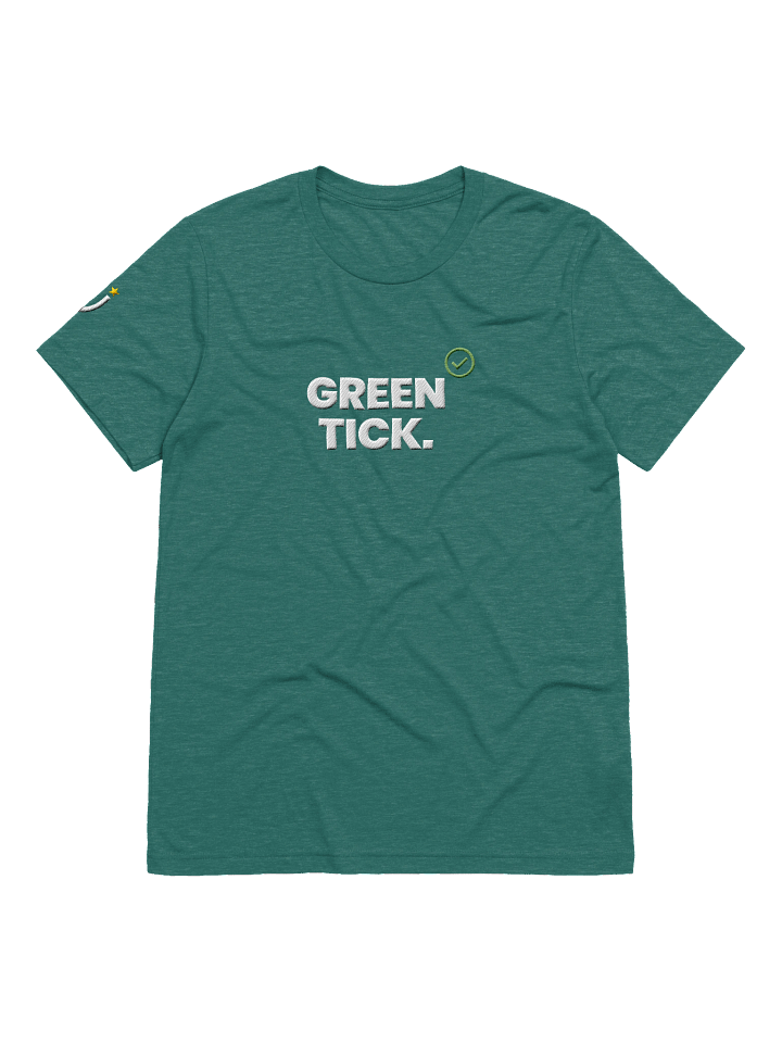 GREEN TICK Teal Triblend Short Sleeve T-Shirt product image (1)