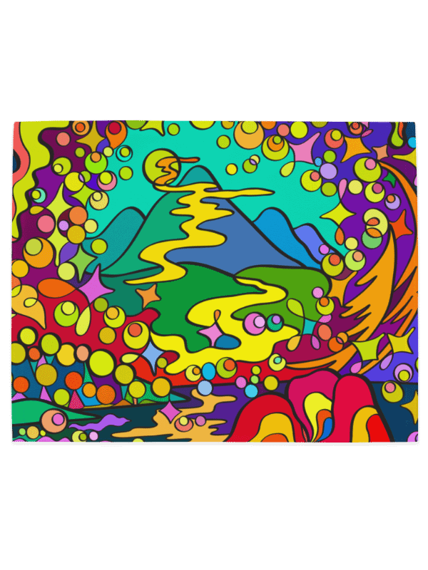 Vibrant Swirls Placemat Set – Colorful Marine Life product image (5)