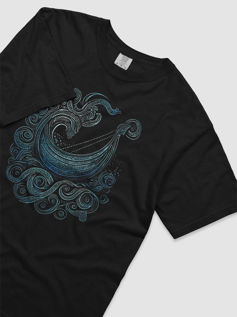 Unisex T-shirt - Longship Urnes - Black product image (3)