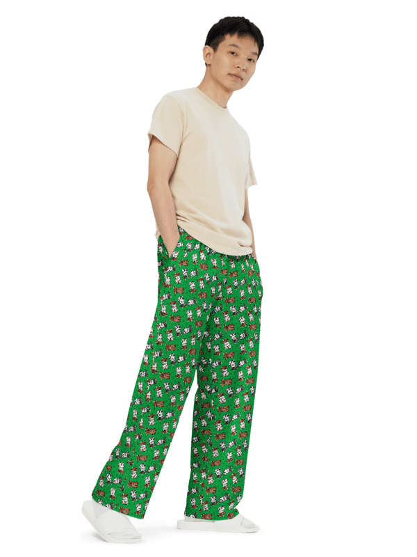 Ditsy Cows Wide Leg Pants product image (7)