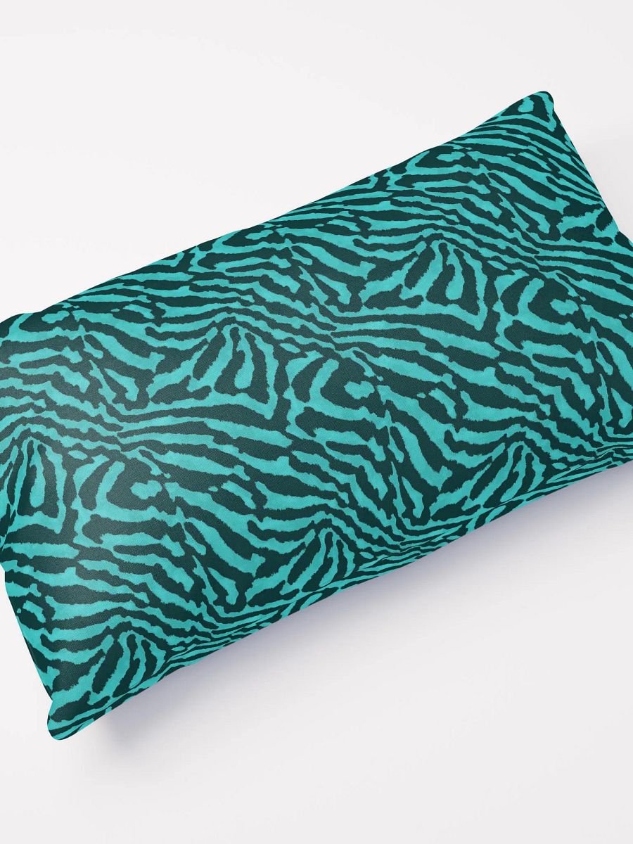 Teal Zebra Pillow product image (10)
