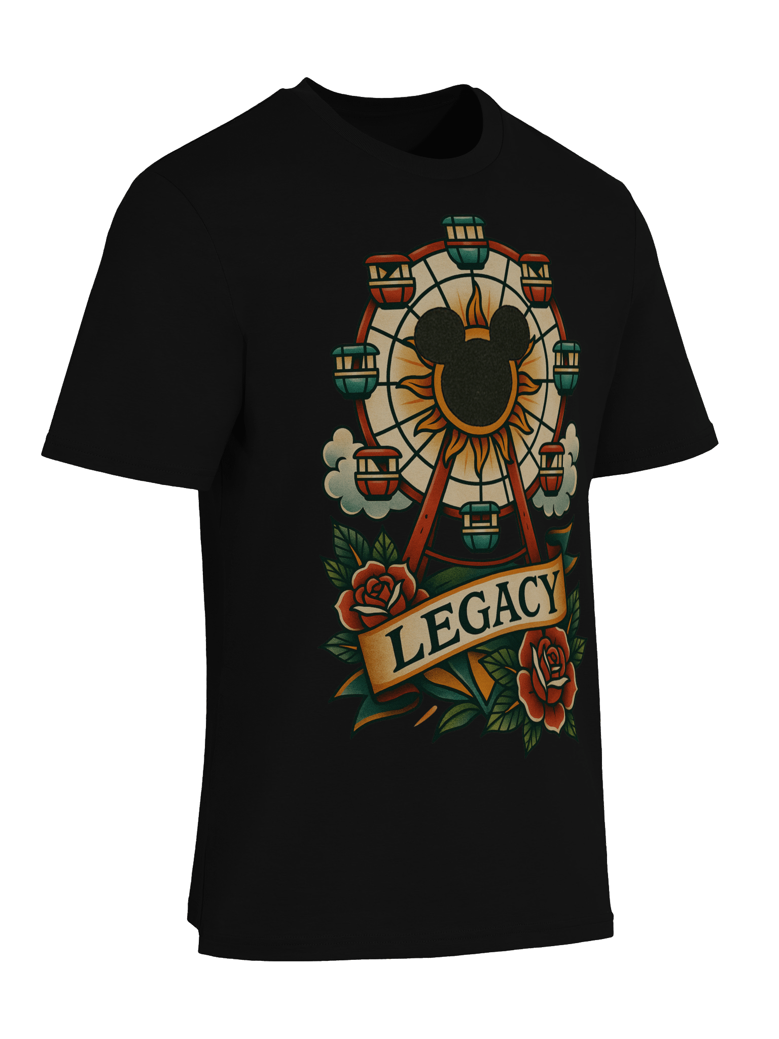 Neo-Traditional California Adventure Tee | Black product image (9)