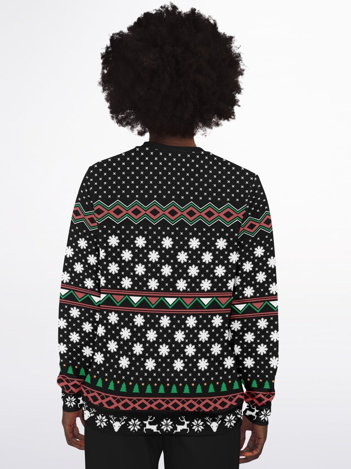 "Crochet with My Gnomies" Ugly Christmas Sweater | Knitting Crafter Holiday Sweatshirt | Crochet Gnome Winter Outfit product image (4)