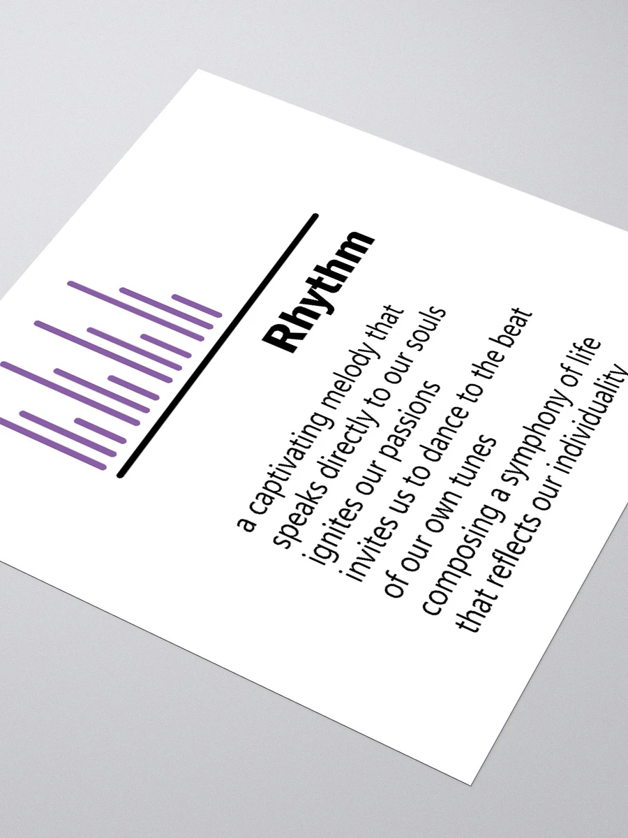 rhythm Sticker - purple line product image (7)