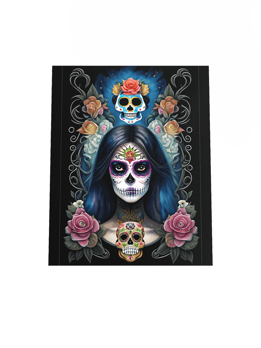 Sugar Skull Art - Girl in Skull Makeup Poster product image (20)