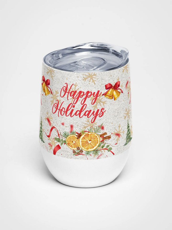 Festive Cheers Wine Tumbler gift for moms dads friends colleagues product image (1)