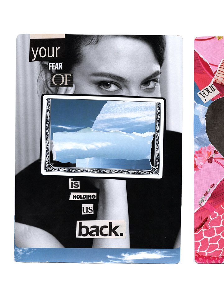 Your fear of _____ & Your love of _____ — diptych collage print product image (2)