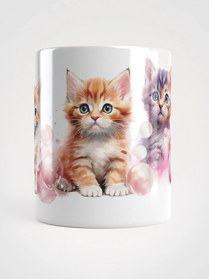 Whimsical Kittens White Glossy Mug product image (2)