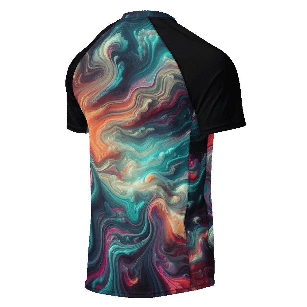 Ethereal Flow Men's Rash Guard | Ai Design product image (2)