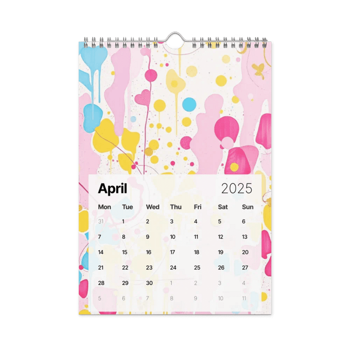 ART ABSTRACT WALL CALENDAR 2025 product image (1)