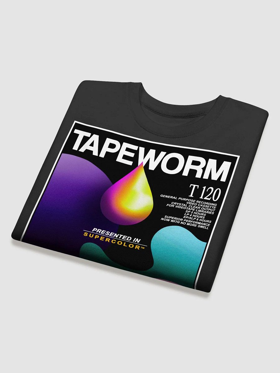 videovomit TAPEWORM VHS crewneck frontprint sweatshirt product image (5)