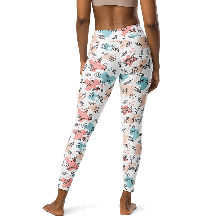 Garden Muse High-Waist Leggings - Floral Watercolor product image (2)