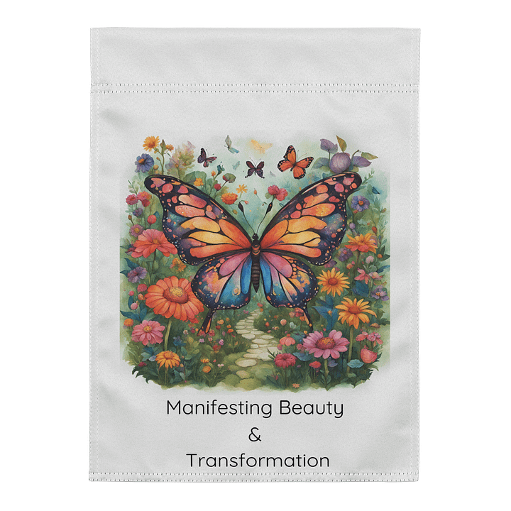Whimsical Butterfly Garden Flag product image (1)