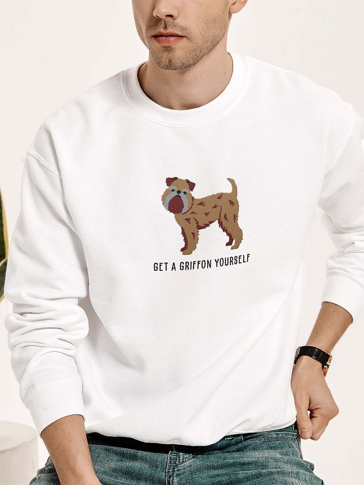Get a Griffon Yourself Sweatshirt (Embroidered) of a Brussels Griffon product image (2)