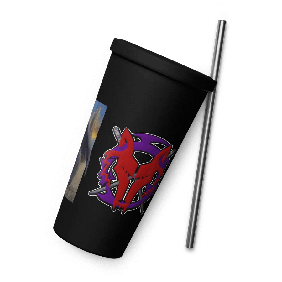 Wolvaren Stainless Tumbler w/Straw product image (6)