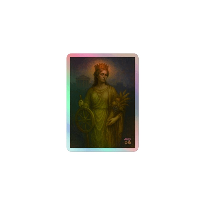 Goddess Fortuna Muliebris Holographic Sticker product image (1)